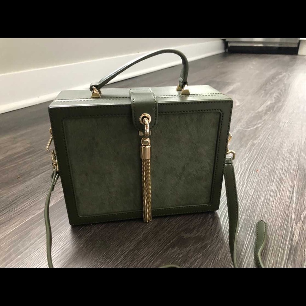 Artsy Purse with velvet interior